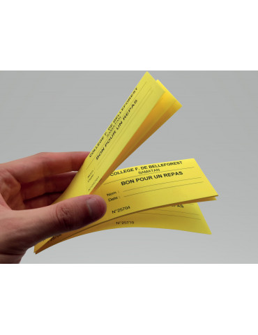 Tickets de cantine - carnets de 10 tickets